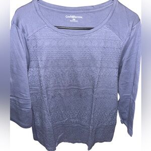2/$20 🩷 Croft & Barrow Women’s Lace Pullover Top SIZE PETITE MEDIUM PURPLE